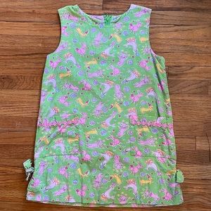 Lilly Pulitzer Size 5 Girls White Tag Lilly Shift Dress - Circus Show Animals